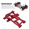 2Pcs Rear Suspension Arm Aluminum Alloy Upgrade Replacement Swing Arm for LC PTG 2 Racing 1/10 RC Car, RC Rear Swing Arm, Metal RC Swing Arm with Shock Absorbing, Anti Deformation (Red) view 3