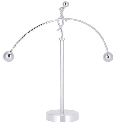 Balancing Toy Mini Balance Toy Stress Relief Home Office Desk Table Ornament Decoration for Boy Gift Metal 7 x 7 x 1.9in