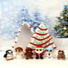 6pcs 3D Printed Mini Fidget Toys in White Christmas Tree Container, Mini Santa Claus Gingerbread Snowman Reindeer, Angel, Penguin, Holiday Stocking Stuffer, Fidget ADHD Toy - WCTSET-DCT view 1