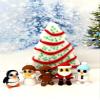 6pcs 3D Printed Mini Fidget Toys in White Christmas Tree Container, Mini Santa Claus Gingerbread Snowman Reindeer, Angel, Penguin, Holiday Stocking Stuffer, Fidget ADHD Toy - WCTSET-DCT view 2