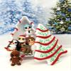 6pcs 3D Printed Mini Fidget Toys in White Christmas Tree Container, Mini Santa Claus Gingerbread Snowman Reindeer, Angel, Penguin, Holiday Stocking Stuffer, Fidget ADHD Toy - WCTSET-DCT view 3