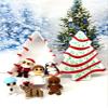 6pcs 3D Printed Mini Fidget Toys in White Christmas Tree Container, Mini Santa Claus Gingerbread Snowman Reindeer, Angel, Penguin, Holiday Stocking Stuffer, Fidget ADHD Toy - WCTSET-DCT view 4