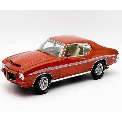 1972 GTO Sundance Orange Metallic with GTO Stripes Limited Edition to 342 Pieces Worldwide 1/18 Diecast Model Car by Acme