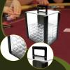 AlluraPet Acrylic Chip Case Storage Box with 40mm Trays - Portable Carry Case Chip Holder for Poker Chips, Club Party, Commercial Game Night view 2