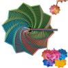 3D Printed Expanded Sensory Fidget Star - 3D Expanded Sensory Fidget Star with Handle, Colorful Whirling Spiral Design, for Relieving Stress, Irritability and Relaxation (Deep, M-19rings) view 1