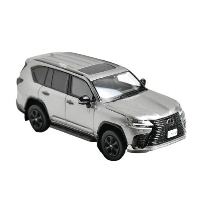 1:64 for Lexus LX600 SUV Travel Vehicle Metal Car Model Classic Souvenir Static Ornaments(Silver)