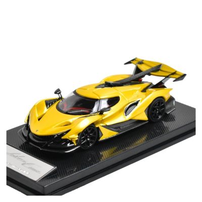 1:64 for Sun God Apollo IE Alloy Miniature Toy Car Model Sports Car Fashion Game Model(Yellow)