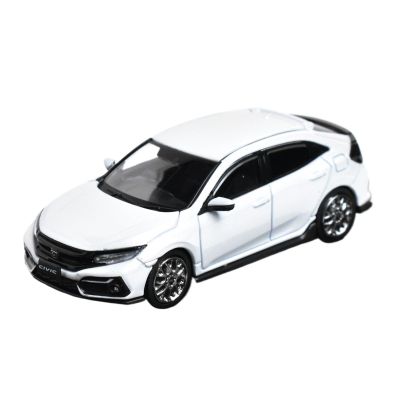 1:64 for Civic FK7 Alloy White Classic Miniature Car Model Scale Toy Car Desktop Ornament