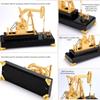 3D Electric Metal Oil Well Pump Jack Model, DIY Industrial Mechanical Model Toy Gift, Creative Desktop Ornament Decoration Science Eductional Toy view 2