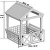 GOWE Modern Outdoor Wooden Playhouse for Children Waterproof Design with Comfortable Bench and Attractive Door view 4