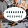 JISADER 15x Metal Vent Holes Building Parts Modeling Hobby Replacement Model Action Figure Toy Assembly, 1.6MM view 4