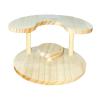 AlluraPet Wooden Display Stand 3 Tier Detachable Riser for Action Figures Mini Dolls Cupcake Dessert Perfume Storage 7.87x3.66 inch view 1