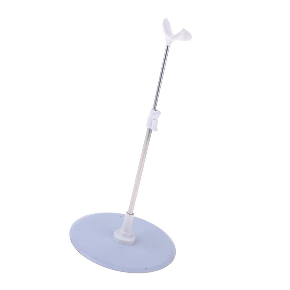 AlluraPet Doll Adjustable Display Stand Holder Support for 1/3 1/4 BJD Night Lolita Dolls Action Figures White