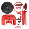 Adjustable Height Basketball Stand for Kids, Children Basketball Training Equipment Set, Portable Basketball Hoop with Backboard and 2 Balls, Durable Iron Frame for Indoor Outdoor view 1