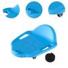 blloocod Portable Floor Scooter Board for Kids Indoor Outdoor Sensory Training Equipment Blue with Handles and Leash view 4
