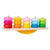 blloocod Kids Five Pillar Toy, Wooden Stacking Building Blocks, Educational Developmental Toy for Fine Motor Skills, Party Favors view 1