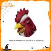 blloocod Red Chicken Head Prop Latex Animal Bird Costume for Role Play Stage Shows Photography Halloween view 3