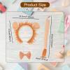 blloocod Lion Costume Set for Kids with Headband Tail Bow Tie Animal Cosplay Photo Props Dress Up Accessories view 3