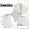 1/12 Scale Female Doll Long Coat White Elegant Miniature Clothing for 6 Inch Action Figures view 4