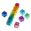 blloocod 12Pcs Rainbow Building Blocks Set Transparent Acrylic GEM Cubes Educational Stacking Toy for Kids Ages 3-6 view 1