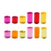 blloocod Rainbow Building Blocks Set 12pcs Stacking Toy Sensory Perception Educational Toys Transparent Acrylic Cylinders view 1