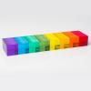 blloocod 60x Rainbow Acrylic Cubes Building Blocks, Transparent Stacking Sorting Educational Toys for Kids, Early Learning Centers, 0.98inch view 2