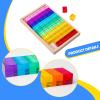 blloocod 60x Rainbow Acrylic Cubes Building Blocks, Transparent Stacking Sorting Educational Toys for Kids, Early Learning Centers, 0.98inch view 4