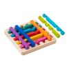 blloocod Stacking Travel Teaser Game 120 Challenges Wooden Rainbow Puzzle Educational Toy for Kids Teens Family Travel Party view 1