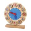 blloocod Wooden Teaching Clock Toy with 15 Activity Cards, Educational Time Learning Tool for Kids, Kindergarten & Elementary School Students view 1
