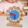 blloocod Wooden Teaching Clock Toy with 15 Activity Cards, Educational Time Learning Tool for Kids, Kindergarten & Elementary School Students view 2