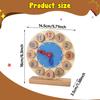 blloocod Wooden Teaching Clock Toy with 15 Activity Cards, Educational Time Learning Tool for Kids, Kindergarten & Elementary School Students view 4