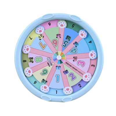blloocod Multiplication Table Turntable Toy 1-9 Math Game Interactive Learning Tool for Kids Classroom Travel