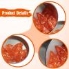 25Pcs Orange Acrylic Polyhedral D4 Dice Set with White Numbers and Iron Storage Case for RPG Board Games view 4