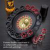 blloocod Russian Roulette Drinking Game Set with 16 Shot Glasses and Turntable, Suitable for Adult Parties, Gatherings view 3