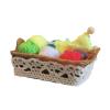 1/12 Dollhouse Woolen Yarn Basket Set with 6 Miniature Yarn Balls, Brown Resin Sewing Scene Model for Desktop Dollhouse Room Box Decor view 1