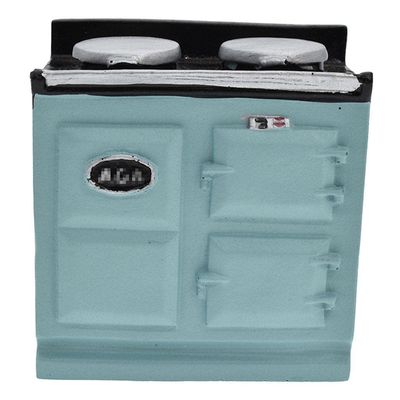 1/12 Scale Dollhouse Miniature Kitchen Furniture Gas Stove Cooker Blue Resin Accessory