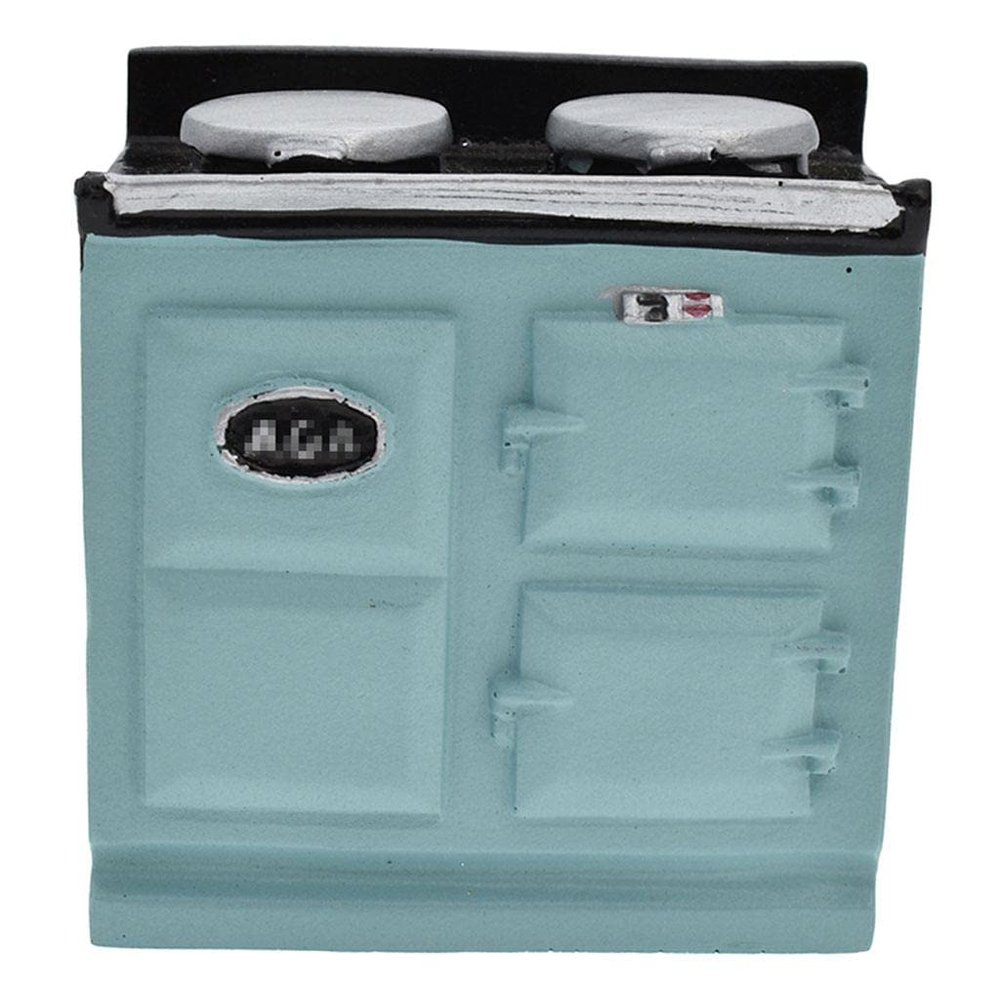1/12 Scale Dollhouse Miniature Kitchen Furniture Gas Stove Cooker Blue Resin Accessory