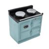 1/12 Scale Dollhouse Miniature Kitchen Furniture Gas Stove Cooker Blue Resin Accessory view 2