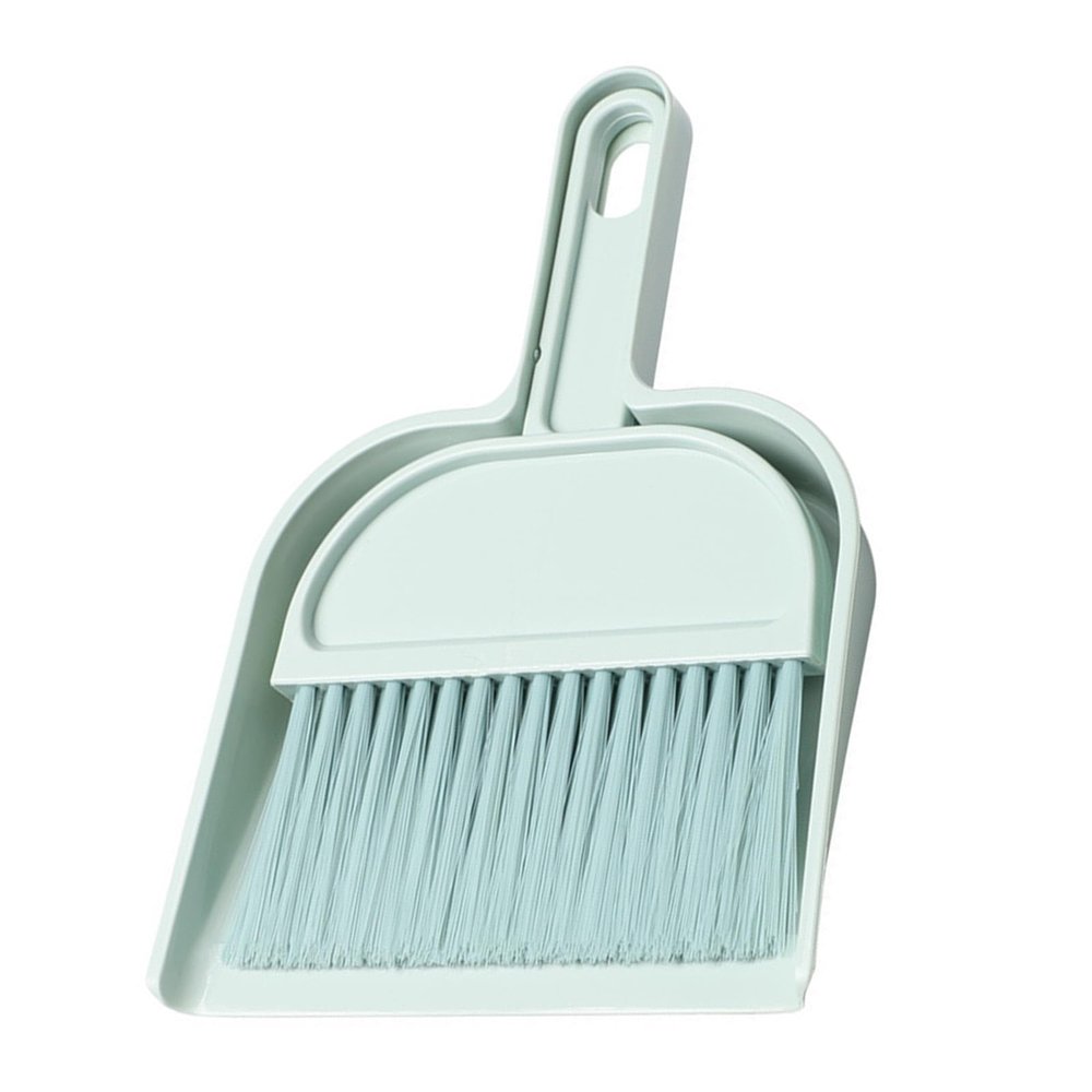 ANGGREK Mini Desktop Broom and Dustpan Set, Soft Brush with Plastic Dustpan for Tabletop Bed Windowsill Kids Safe