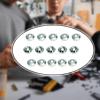 DYNWAVE 15 Pieces Metal Vent Holes Assembly,Model Action Figure Toy Replacement Lightweight Premium Hobby DIY Building Parts, 3.0MM view 4