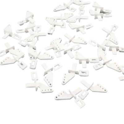 20/40Pcs Nylon Pin Horns 4 Hole for Rc Airplane Parts Remote Control for Model Foam Electric Rc Plane L Parts Toys Accs distintivo(40PCS Rudder Angle)