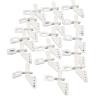 20/40Pcs Nylon Pin Horns 4 Hole for Rc Airplane Parts Remote Control for Model Foam Electric Rc Plane L Parts Toys Accs distintivo(40PCS Rudder Angle) view 2