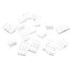 20 Pieces 3 Sizes Nylon Hinge for RC Airplane Wing Connection Aircraft Model DIY Parts KT Su27 Fixed Wing distintivo(20PCS 16x29mm) view 1