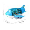 JTLB Electric Model Aircraft Toys Luminous Music 360 Degree Rotation Interactive Light Up Toy for Kids Christmas Party Gifts Blue Pink Plastic 26x21x14.5cm (Blue) view 3