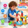 Electric Train Set for Kids, 110PCS 3D Racing Track Sets with Electric Train, Traffic Signs, STEM Train Toys Birthday Gifts for Boys and Girls Age 3+ Years Old view 2