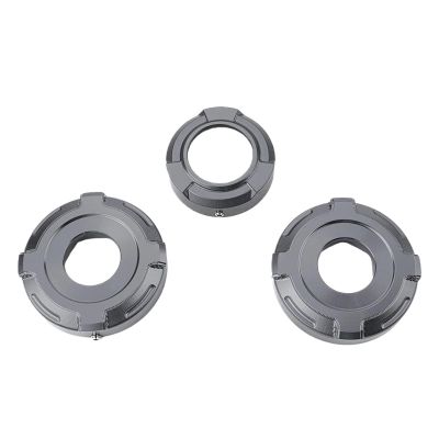 ZGHQHCDRH Compatible with VOGE DS900X DS625X DS525X DS800X Rally 900 625 DSX Motorcycle Accessories Shock-Absorbing Cap Three-Star Column Trim Cover(Titanium-C (3pcs))