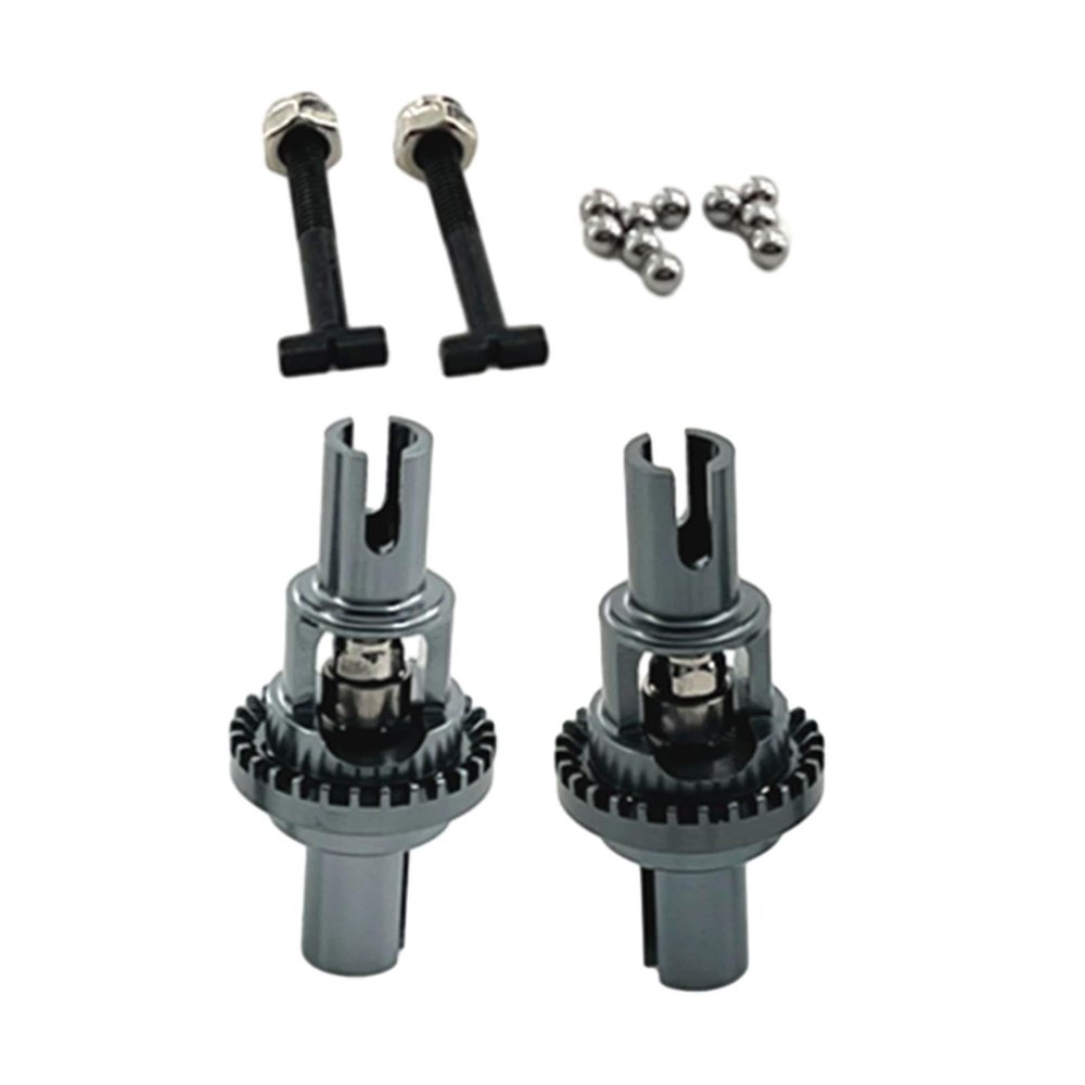 2Pcs RC Front Rear Differential Set, 28T Metal Diff Gear Replacement for Wltoys 1:28 284161 K989 K969 RC Crawler Car