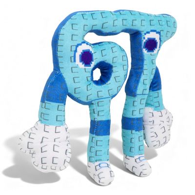 67 Plush Toy 10 Inches Soft Stuffed Number Character Inspired by Steal A Brainrot  Cute Blue Pixel-Style Plushie for Kids and Collectors (A-Number-67)