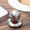 Aqur2020 Decision Maker Ball, Fate Teller Magic Orb Rotating Metal Stress Relief Toy with Sturdy Base for Home Office Social Gatherings view 2