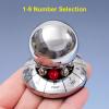 Aqur2020 Decision Maker Ball, Fate Teller Magic Orb Rotating Metal Stress Relief Toy with Sturdy Base for Home Office Social Gatherings view 3